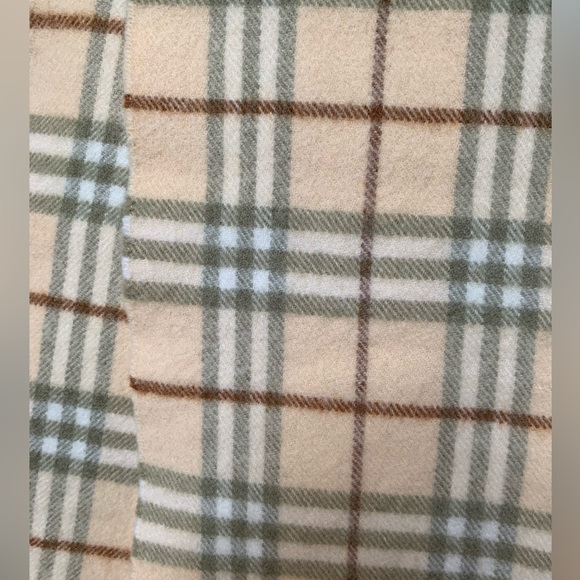 Authentic Vintage BURBERRYS Burberry Check 100% Lambswool Scarf 46” x 8” - Picture 3 of 9